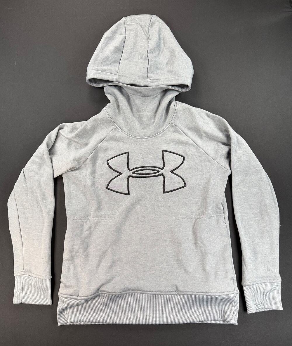 Under Armour ColdGear Loose-Fit Grey Gym Hoodie Sweatshirt (Women's XS)